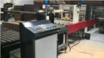 Bottom folder gluing with automatic flexo printing slotting die-cutting and auto bundling machine